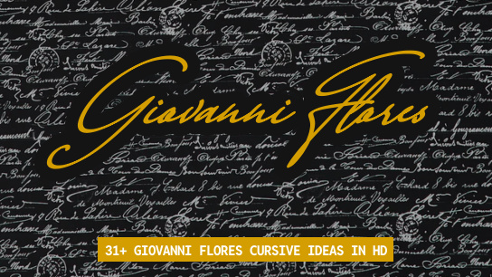 Giovanni Flores name signatures